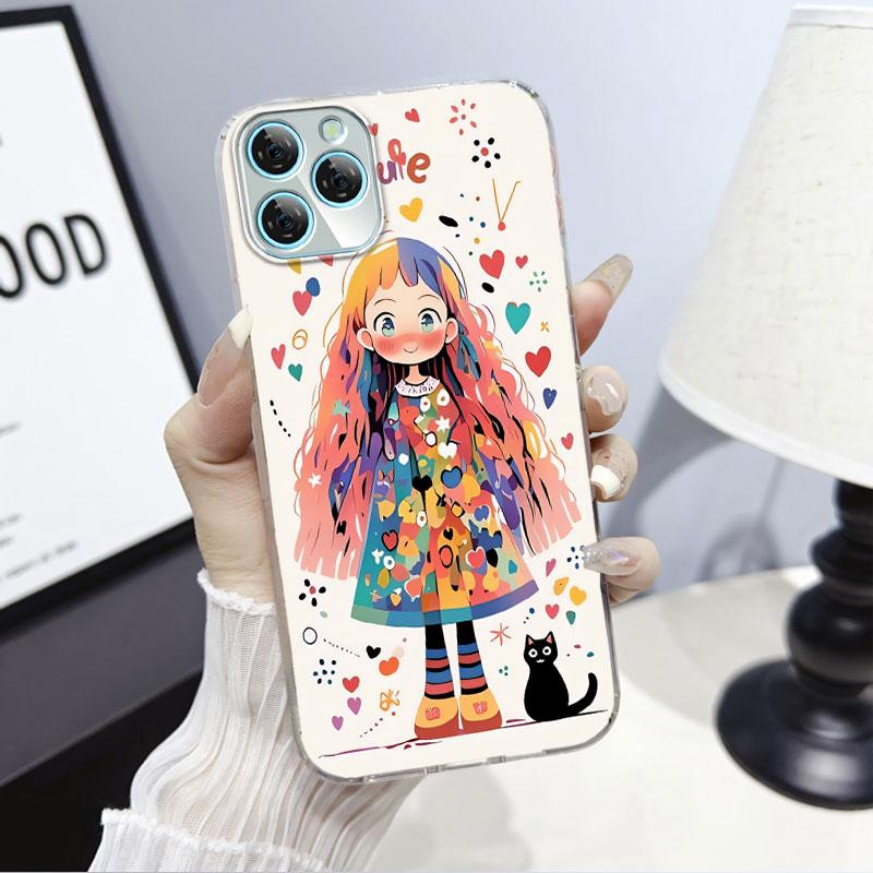 For Blackview A95 A100 A200 Pro A85 Case Protective Cover For Blackview A80S Marble Clear Soft Silicone Phone Case Cat Fundas