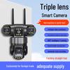 4G 360° Triple-Lens PTZ Camera, High-Def Panoramic Monitoring
