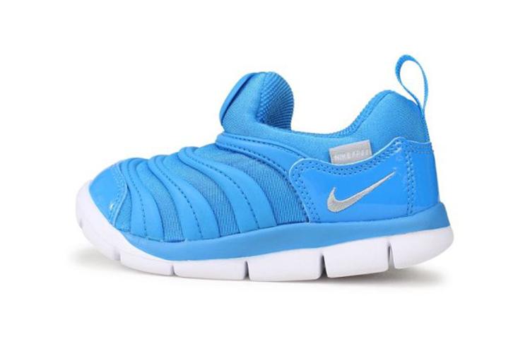 Nike Dynamo Free Comfortable Slip Resistant Cushioning Abrasion Resistant Breathable Low top Toddler Shoes Blue 343938-427