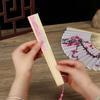Ornaments Elegent Bamboo Folding Fan Chinese Style Painting Dance Performance Props Handheld Fan