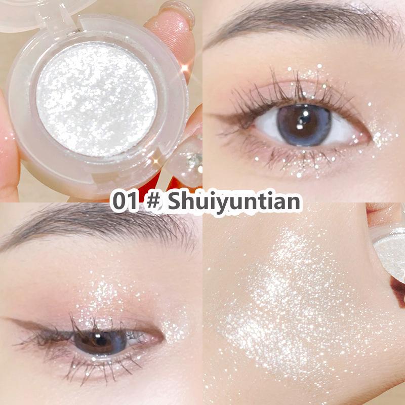 Монохромные тени для век, лоток для макияжа для начинающих, скульптурный макияж, косметика с перламутровыми бликами, аксессуары