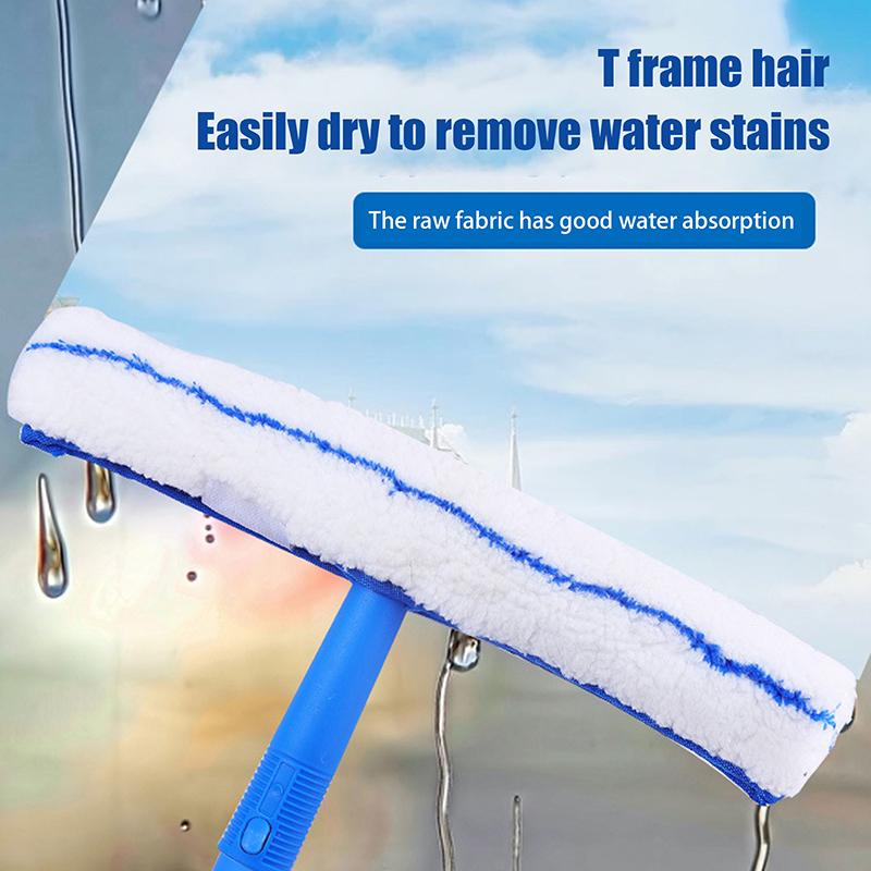 1Pc 35CM Window Cleaning Combo Squeegee Microfiber Cloth Shower Glass Wiper Home Cleaning Tools