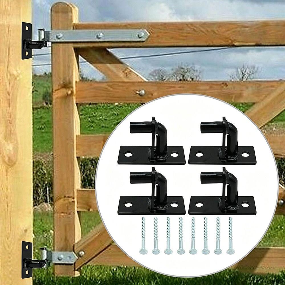 Hardware Wall Mount Gate Hinge Galvanized Steel Chain Link Gate Hinge Kit Gate Chain Outdoor