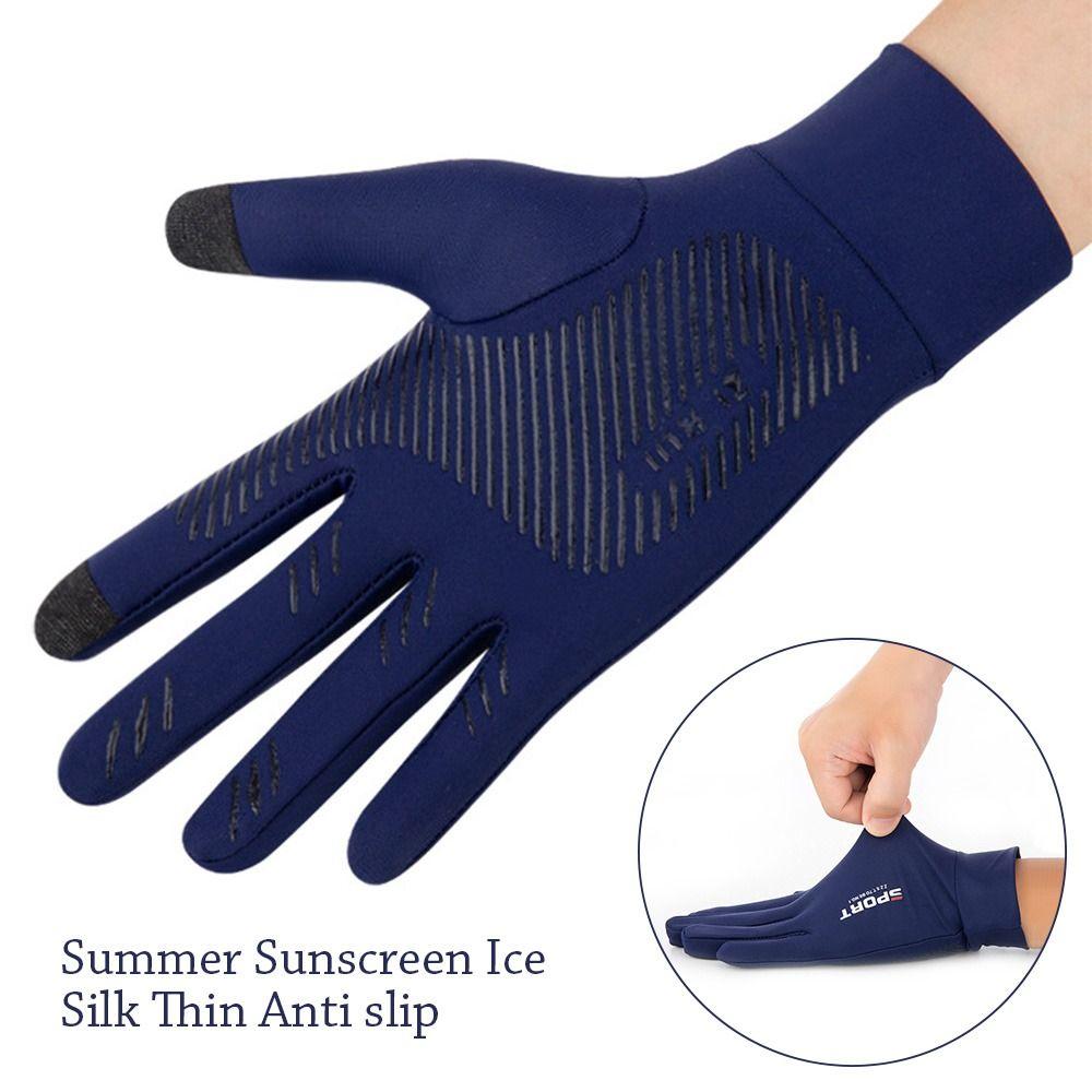 Breathable Sunscreen Gloves Thin Anti-UV Mittens Summer Cycling Driving Gloves Men Women