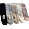 New Women's Winter Scarf Faux Fur Plush Pearl Scarf Faux Fur Thickening Warm Cross Stereo Scarfs New Scarfs Apparel Accessories