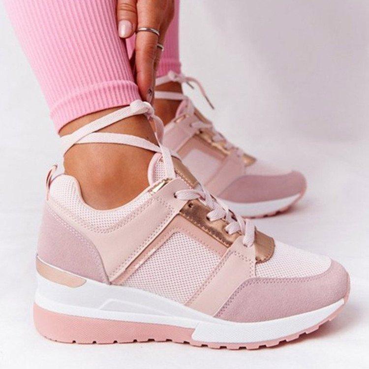 Fashion NEW Women's Wedges Sneakers Vulcanize Shoes Sequins Shake Shoes Fashion Girls Sport Shoes Woman Sneakers Shoes Woman Footwear