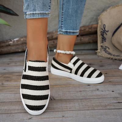 Осень новые парусиновые низкие кеды в полоску, женские повседневные туфли с круглым носком, удобные туфли для мамы, женская обувь большого размера