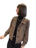 Short coat women's autumn and winter new small versatile thousand bird grid small fragrant jacket foreign casual top