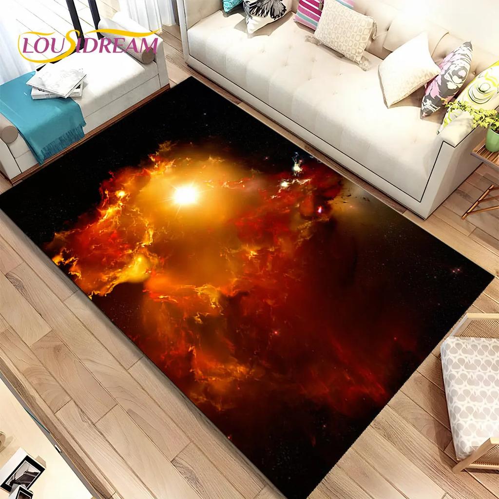 Коврик Galaxy Universe Space Stars, ковер для дома, гостиной, спальни, дивана, коврик для двери, детский нескользящий напольный коврик HD