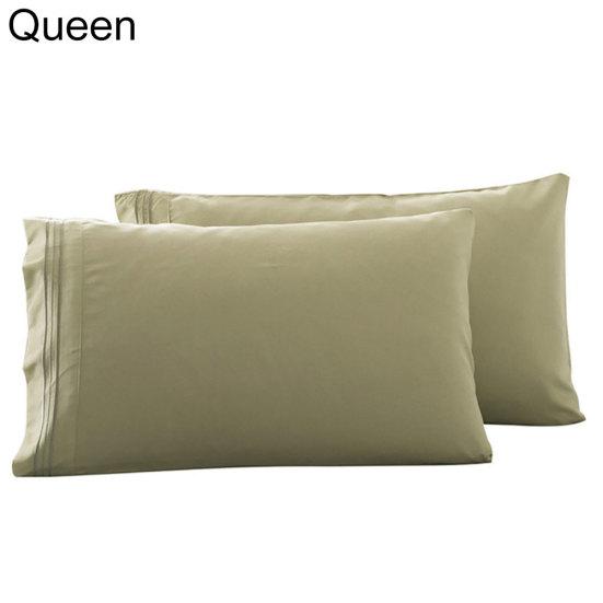 2 шт. King Queen стильный сплошной цвет кровать наволочка наволочка декор для спальни
