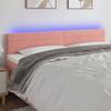 VidaXL LED Headboard Bedroom Furniture Double Bed Accessory Head of Bed Frame Interior Pink 3121817