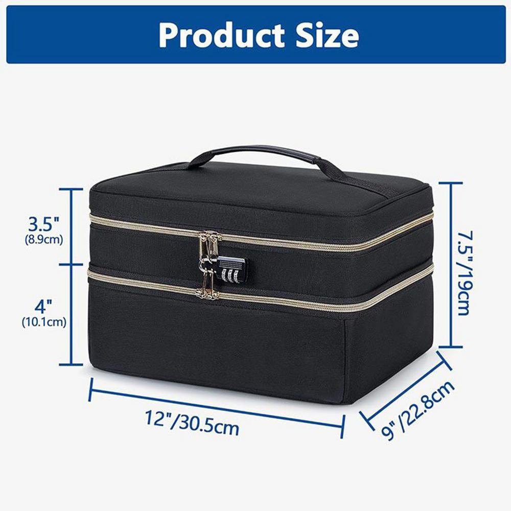 Adult Toy Storage Privacy Prop Organizer with Lock Discreet Personal Item Bag for Women Men Travelers Home Apartment Bedroom