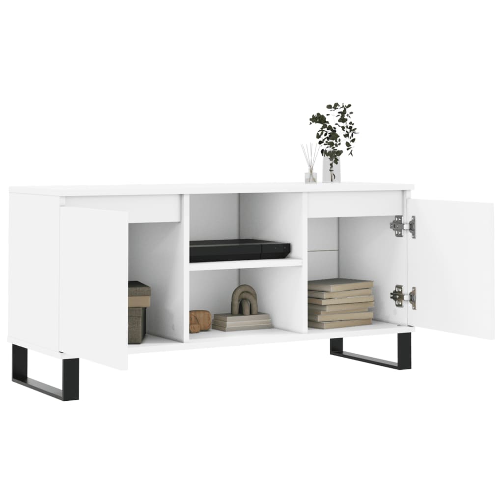 TV Cabinet White 104 x 35 x 50 cm Particleboard