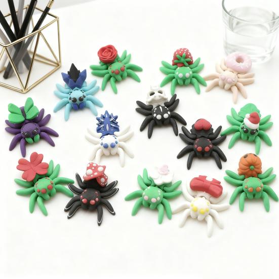 Yousheng 3D Printed Spider Ornament Mini Spider with Movable Joints Colorful Spider Fidget Toy for Kids And Adults Party Favors