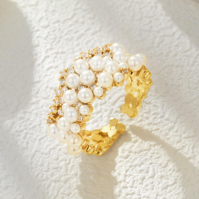 Новое высококачественное открытое кольцо с ретро-элегантностью и уникальным кольцом для указательного пальца, регулируемое изысканное кольцо