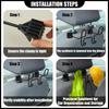 Multi-functional Truck Hard Hat Holder Dual Hooks Truck Seat Hook Car Seat Organizer  Car Interior