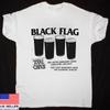 BLACK FLAG Специальные Гости TOTAL CHAOS Футболка Полный Размер S-5XL Унисекс Футболка