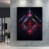 Полная 5D Алмазная картина «Сделай сам» Киберпанк Геометрическая эстетика 5D Алмазная картина