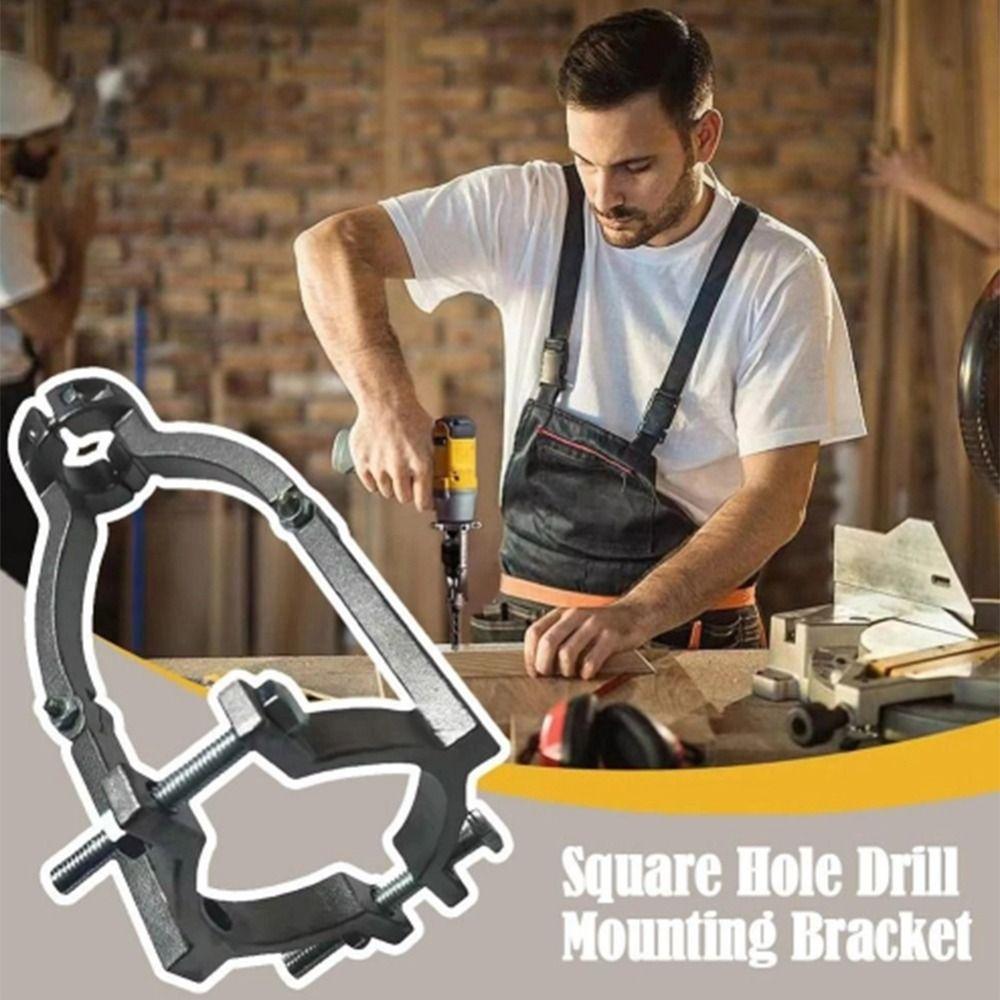 Регулируемый зажим Квадратное отверстие Сверло Фиксирующий кронштейн Пазовальная насадка Сверла для квадратных отверстий