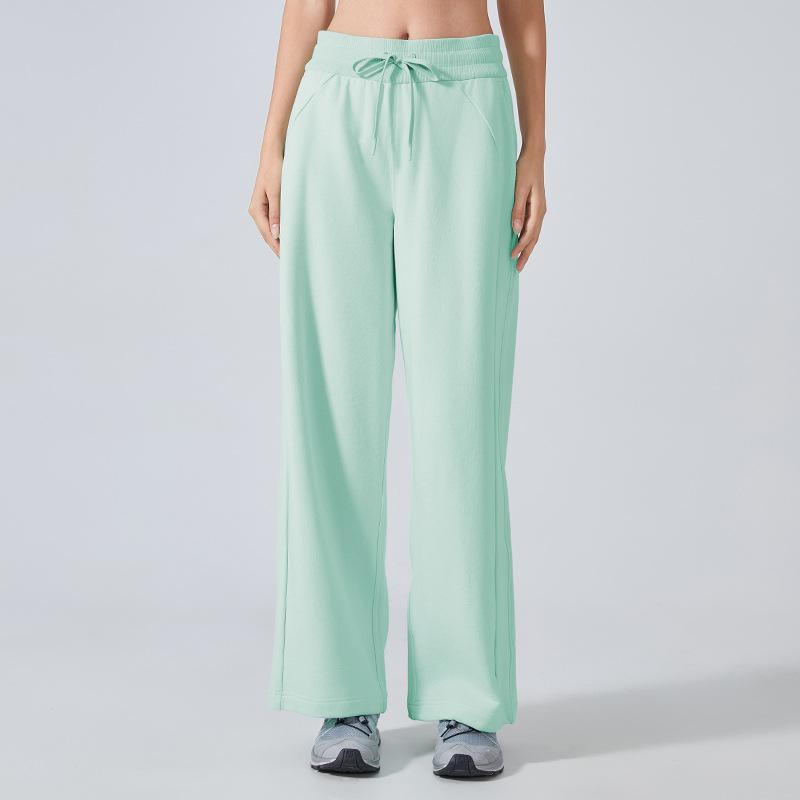 Autumn and Winter Versatile Straight Fitness Sweatpants Commuter Drape Loose Casual Yoga Trousers Women