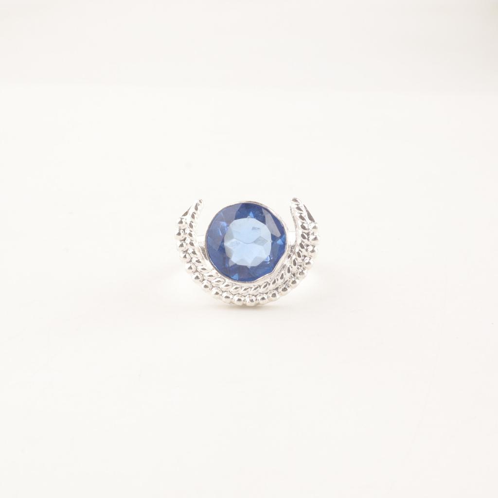 Tanzanite Gemstone 925 Sterling Silver Handmade Jewelry Engagement Ring For Her RR-48-12