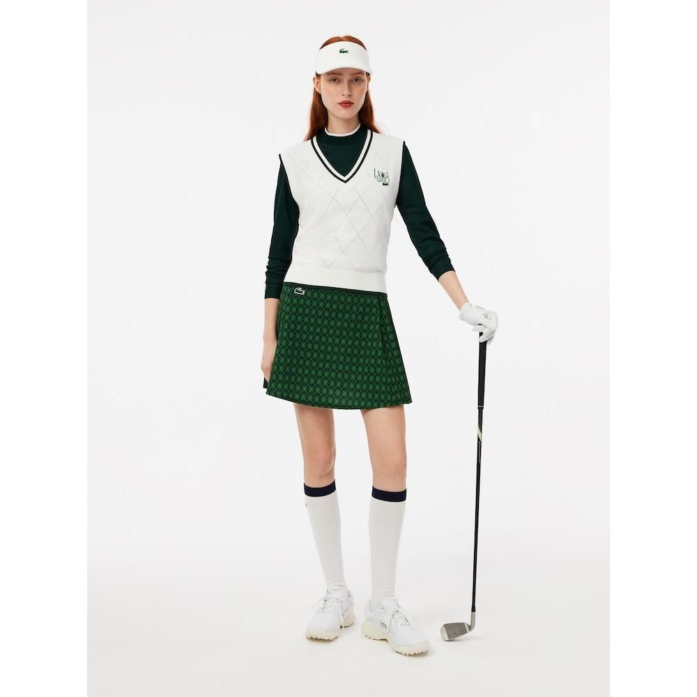 Lacoste Женский жилет для гольфа с узором «ромбы» Af2763 54n 0lp q2nAf2763 54n0lp