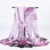 50*160cm Silk Scarf Satin Surface Long Shawl Fashion Printed Scarves  For Women Girls