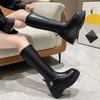 Обувь для женщин Новые ботинки на платформе Женские ботинки до колена Панк-ботинки на высоком каблуке Модные для вечеринки Косплей Женская обувь Zapatos