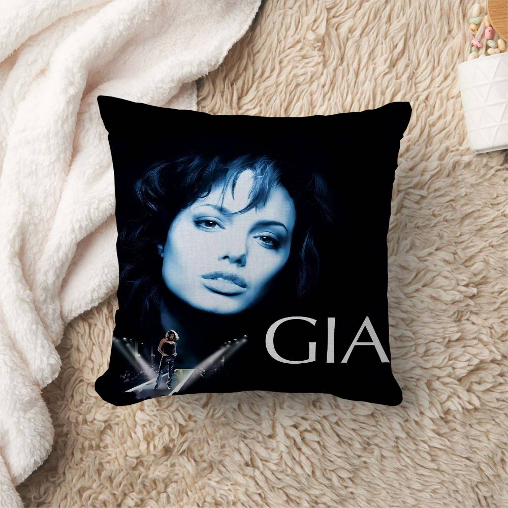 Actor Star Angelina Jolie Pillow Anime Pillow Sofa Bed Head Pillow Cover Cushion Cover 45X45 Cm Fashion