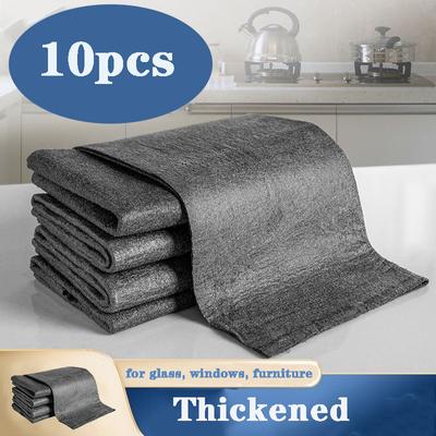 Новая утолщенная салфетка Magic Cleaning Glass Cloth, не оставляющая разводов, многоразовая салфетка из микрофибры, универсальные полотенца для окон и стекол