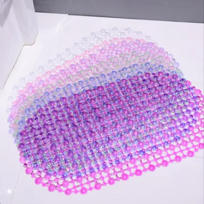 Household Non-Slip Mat Pvc Bathroom Mat With Massage Suction Cup Carpet Supplies