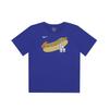 MLB T-Shirt Collaboration American Hot Dog Graphic Letter Print Round Neck Short Sleeve Retro Style Kids Tops Dark-Blue 3Z3B7SBGR-LAD
