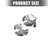 Ginkgos Leaf Design Alloy Earrings Smooth Surfaces Unique Accessory Casual Formal Earrings Suitable for Fashion Women