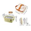 Microwave 304 Stainless Steel Compartment Lunch Box Stackable Leak-proof Student Bento Box Food Container For Cold And Hot Food