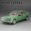1:24 W140 320SEL M3 Toy Car Model Alloy Diecast Sound Light Pull Back Miniature Vehicles Models Christmas Gifts for Kids