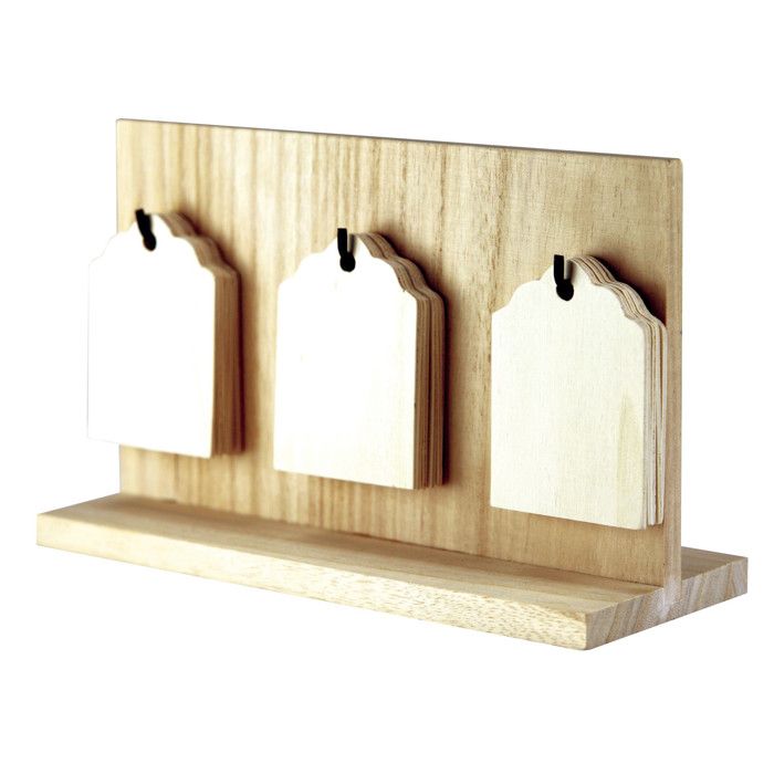 Деревянный вечный календарь 20 x 12,5 x 8 см