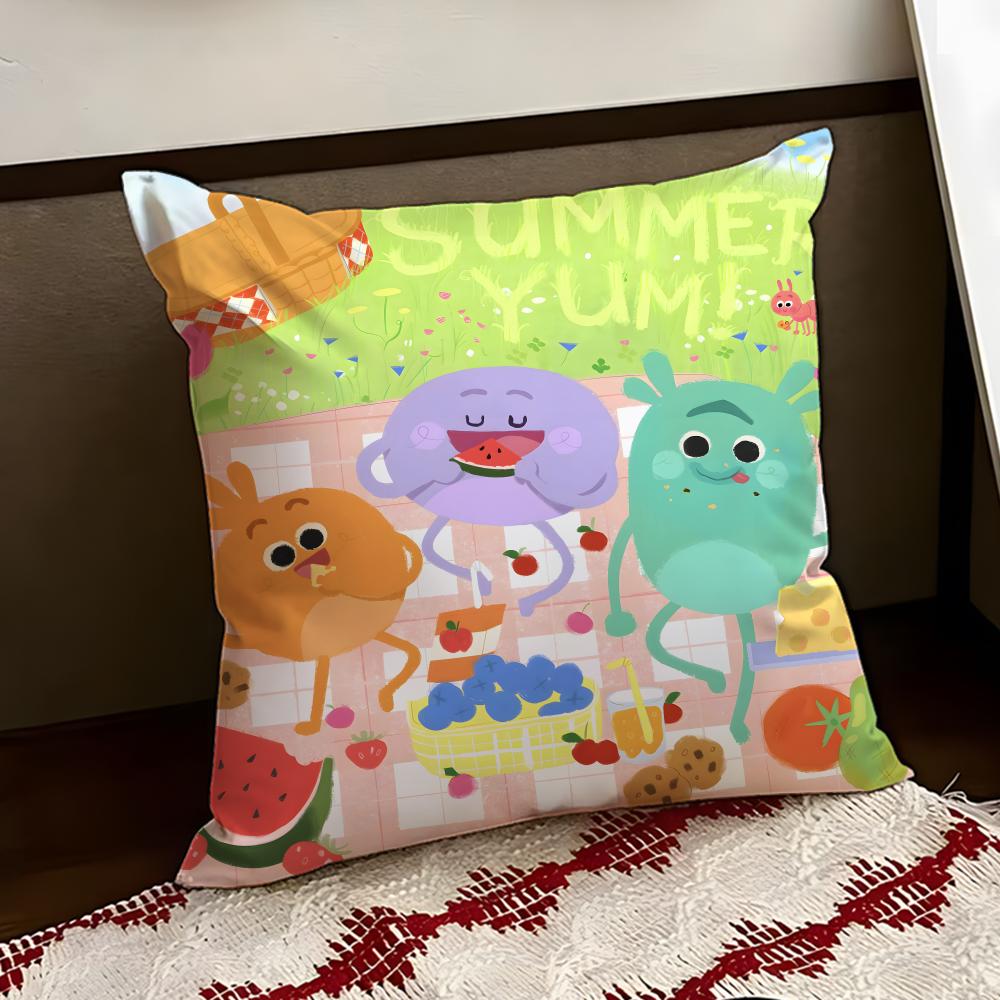 The Bumble anime NNums Cushion Cover Reversible Soft Durable Pillow Cover Home  Car MultiScene Use for Daily Comfort