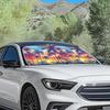 Автомобильный солнцезащитный козырек из 2 частей - Дизайн "Кокосовая роща" для защиты от летней жары