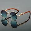 Vintage Round Sunglasses Men Fashion Double Bridge Multicolor Shades Women Retro Trendy Brand Luxury Design Sun Glasses