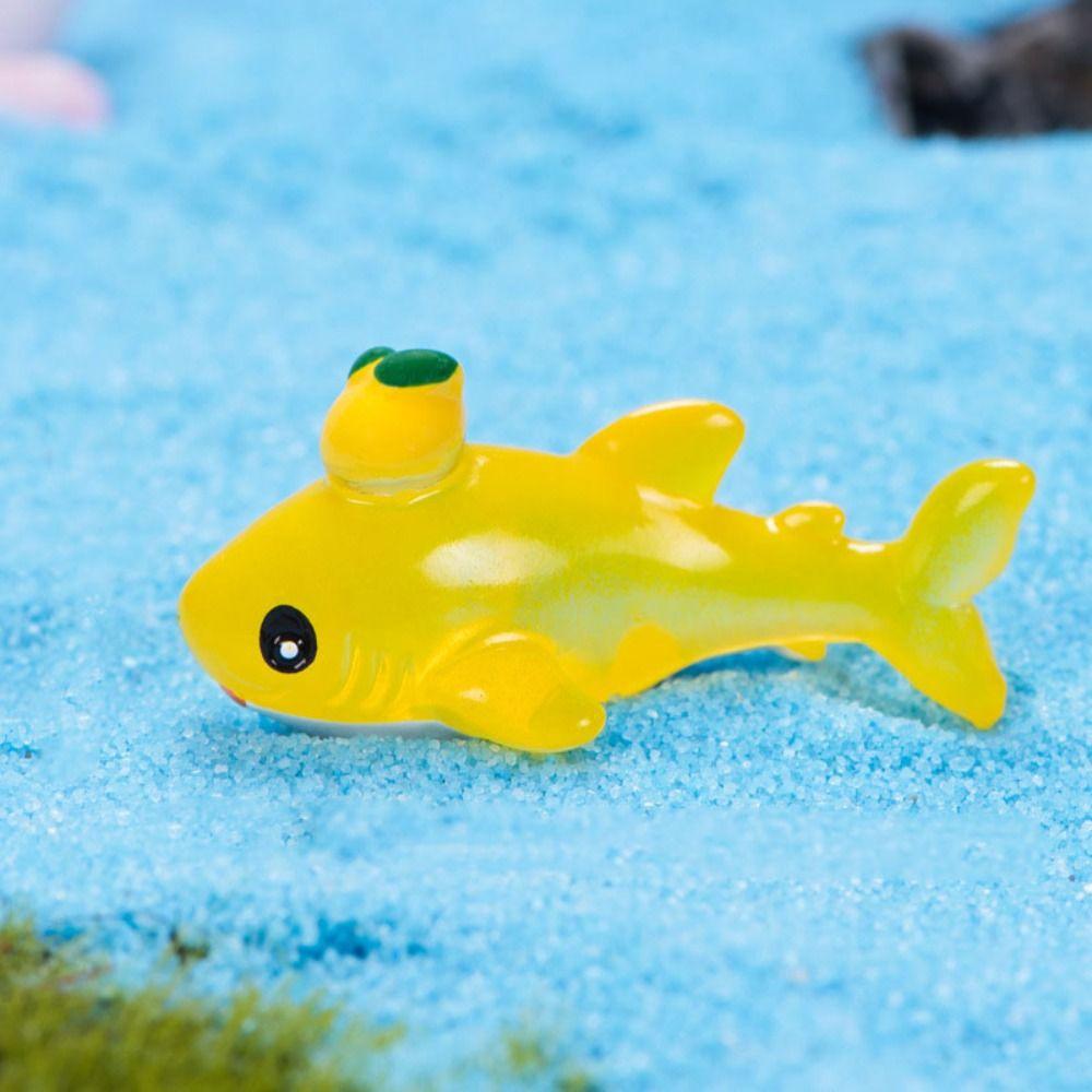 DIY мультяшная статуэтка рыбы мультяшные мини-модели морских животных подарок миниатюрные фигурки морских животных