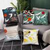 Luxury Home Decor Cushion Cover Chinese Style Crane Embroidery Style Pattern Printed Pillow Cover Office Sofa Cushion Cover