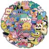 50-цветных наклеек с фигурками для бутылок с водой, телефонов, блокнотов и столов.