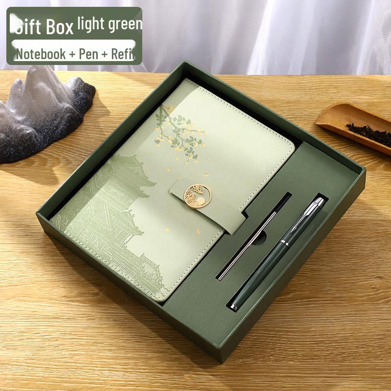 A5 Customized Logo National Tide Notebook Gift Set - Thick Notepad Inspired by Palace Museum Culture