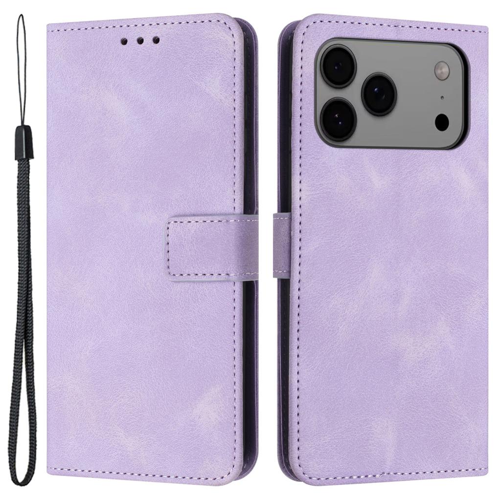 Чехол-кошелек из натуральной кожи однотонный для iPhone 17 Pro, защитная крышка для телефона