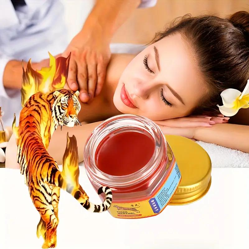 Тигровый бальзам для мышц Формула с витамином Е и пчелиным воском Глубокое увлажнение Нежирный Быстро впитывающийся Нежный уход за кожей Бальзам после тренировки
