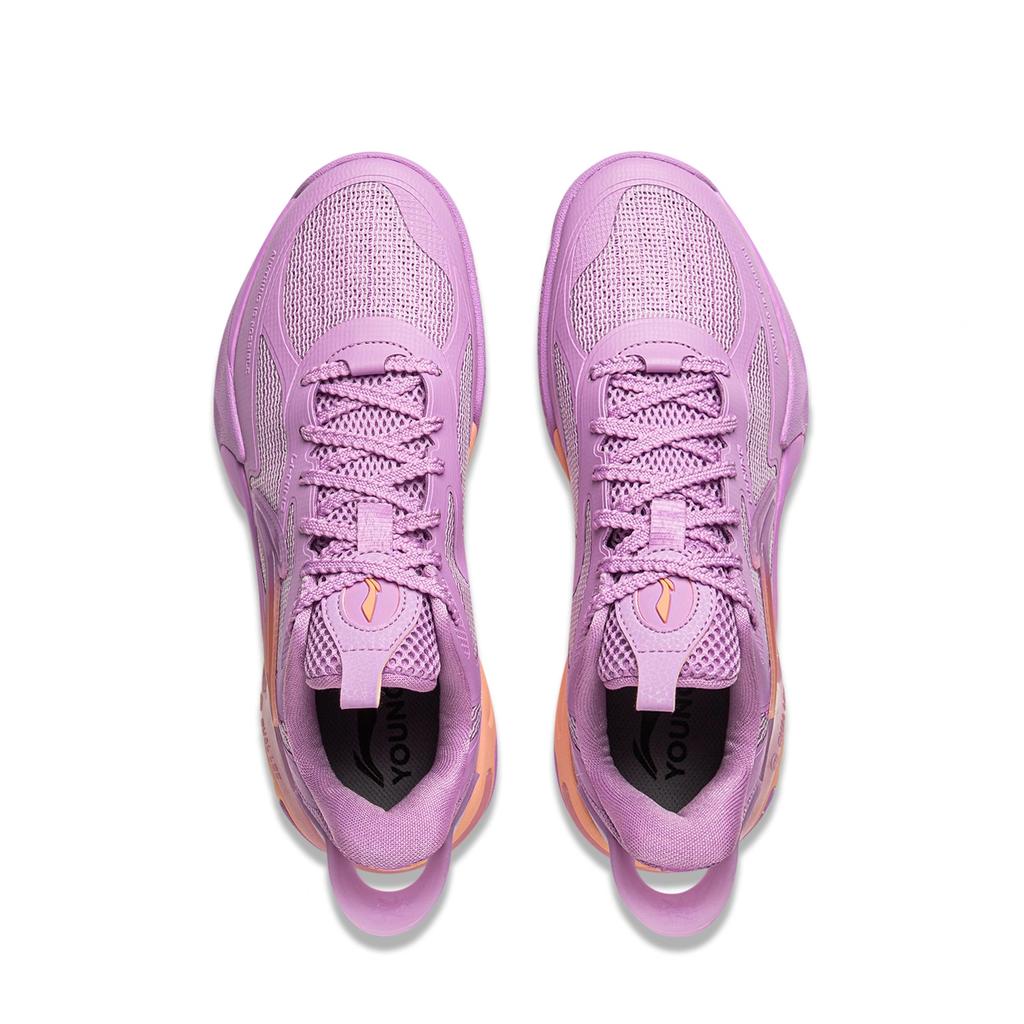 Li Ning Kids Basketball Wind Shadow 2.0 Simple Fashion Versatile Classic Basketball Shoes Kids Basketball Shoes Jasmine-Purple YKBV032-13