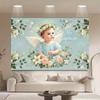 Girls Boys Holy Communion Backdrop My First Communion Banner My Baptism Cross Dove Photography Background Baby Shower Supplies