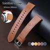 Ремешок для часов 22 мм 20 мм Ремешок для часов из коровьей кожи для Huawei GT3 для Samsung Ремешок для мужчин Стальная штифтовая пряжка Высококачественный браслет на запястье