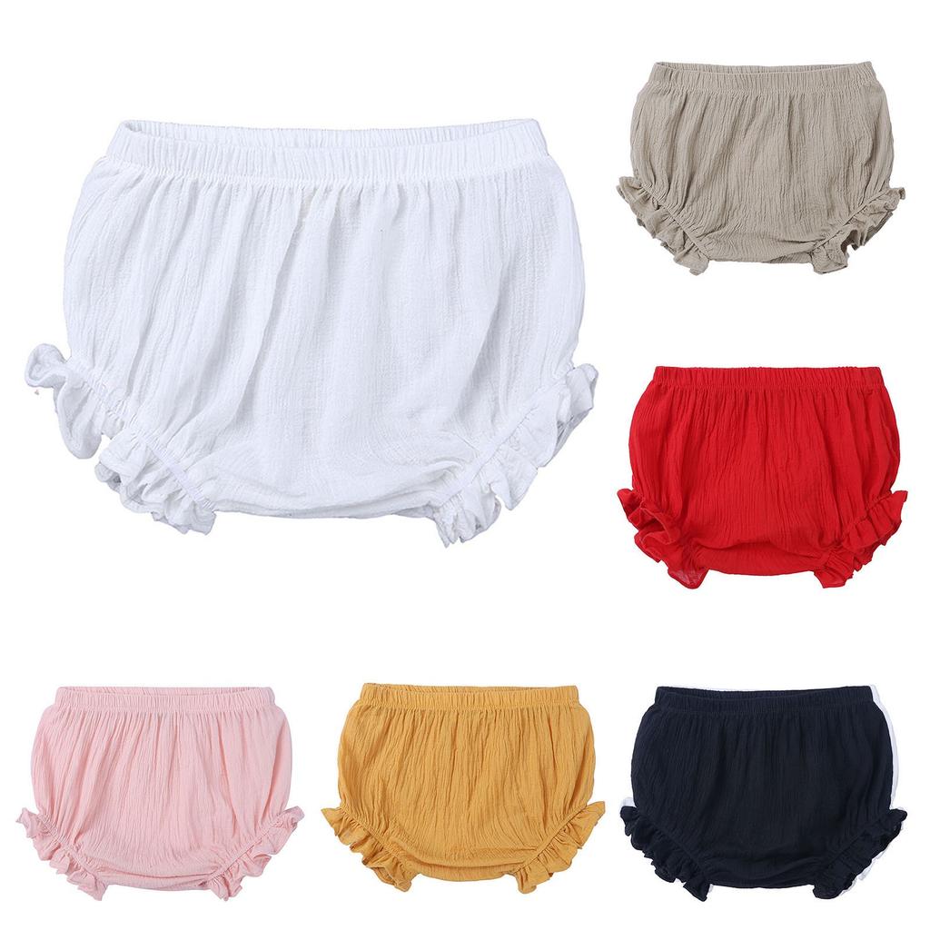 Детские летние цветные кружевные брюки треугольные детские милые короткие брюки из хлеба