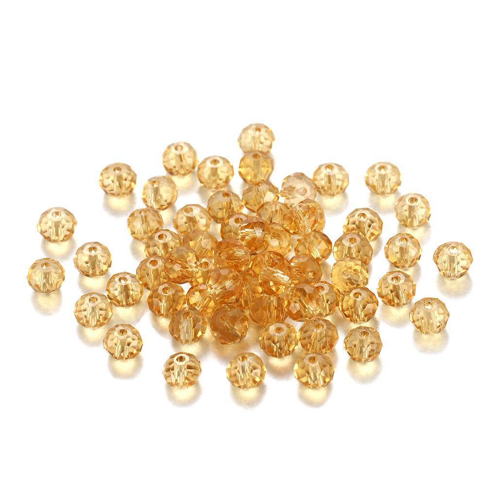 Набор для самостоятельного изготовления ювелирных изделий: Прозрачные стеклянные бусины 3-8 мм, рис, бриллианты, огранка кристаллов, в форме фонарика, разделительные бусины - идеально подходят для изготовления аксессуаров